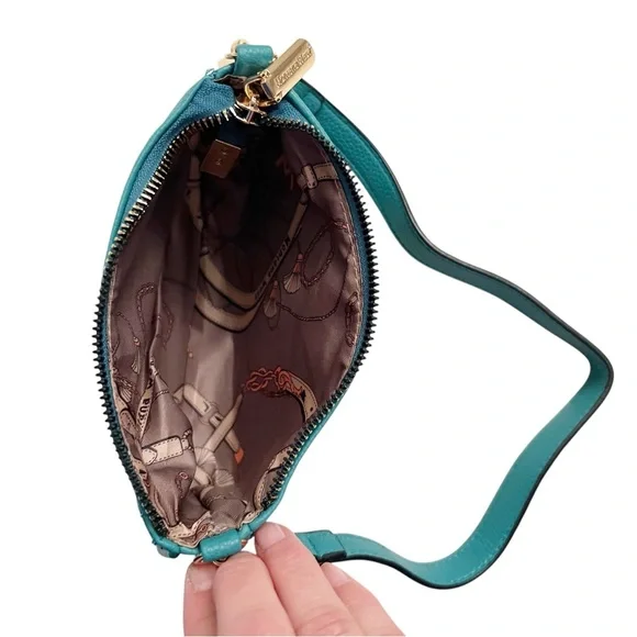 Montana West Mini Y2K Style Teal Blue Green Vegan Leather Shoulder Bag - Picture 5 of 5